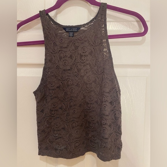 American Eagle Outfitters Tops - American Eagle "Soft & Sexy" Lace Crop Top